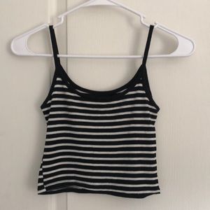 Black and white tank top